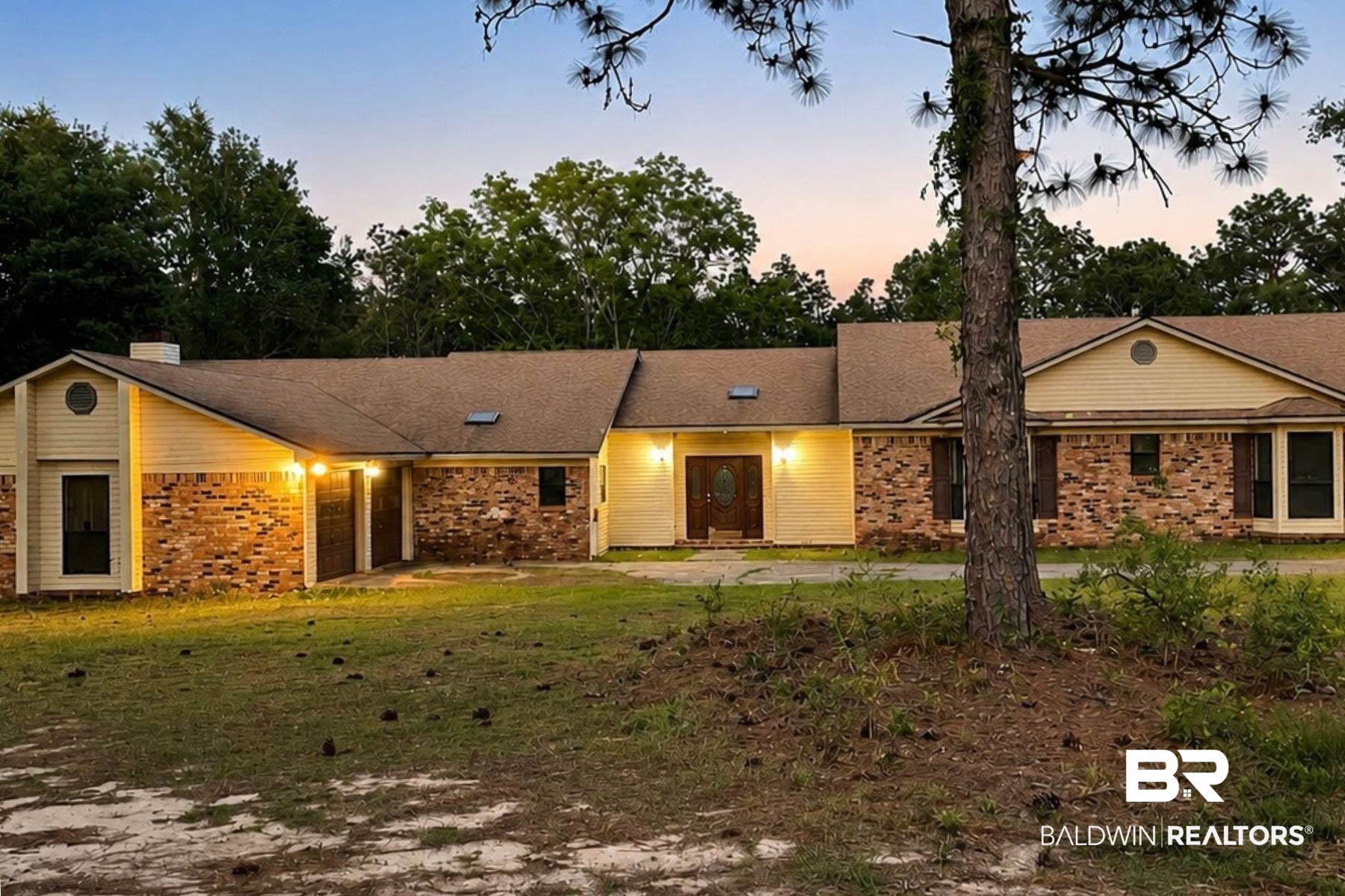 3711 Leroy Stevens Road Mobile, AL 36619 - Photo 2 of 4 Spacious ranch-style residence featuring a brick and siding exterior