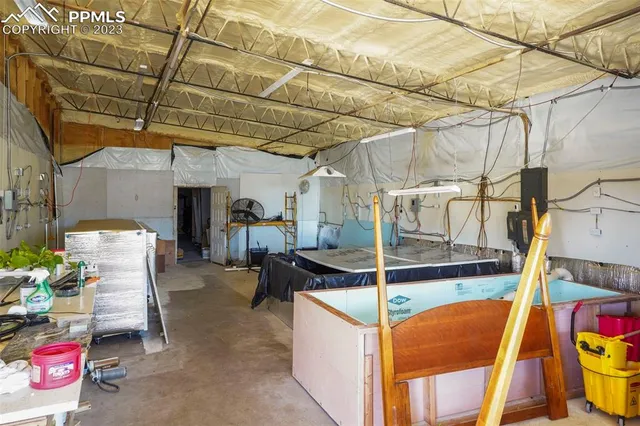 a view of storage and utility room