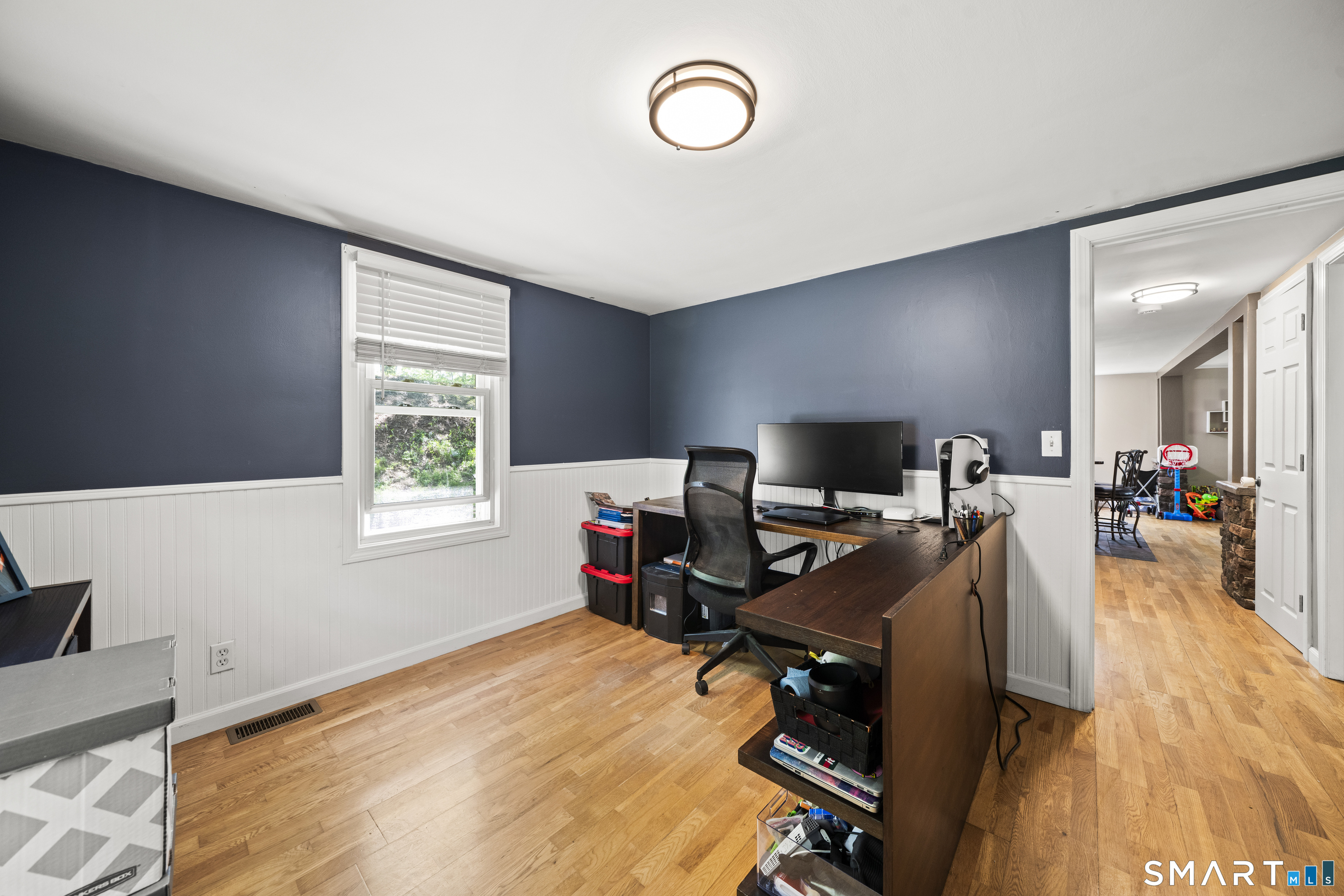 14 Church Street Sprague, CT 06330 - Photo 21 of 36 a view of a workspace with furniture and a window