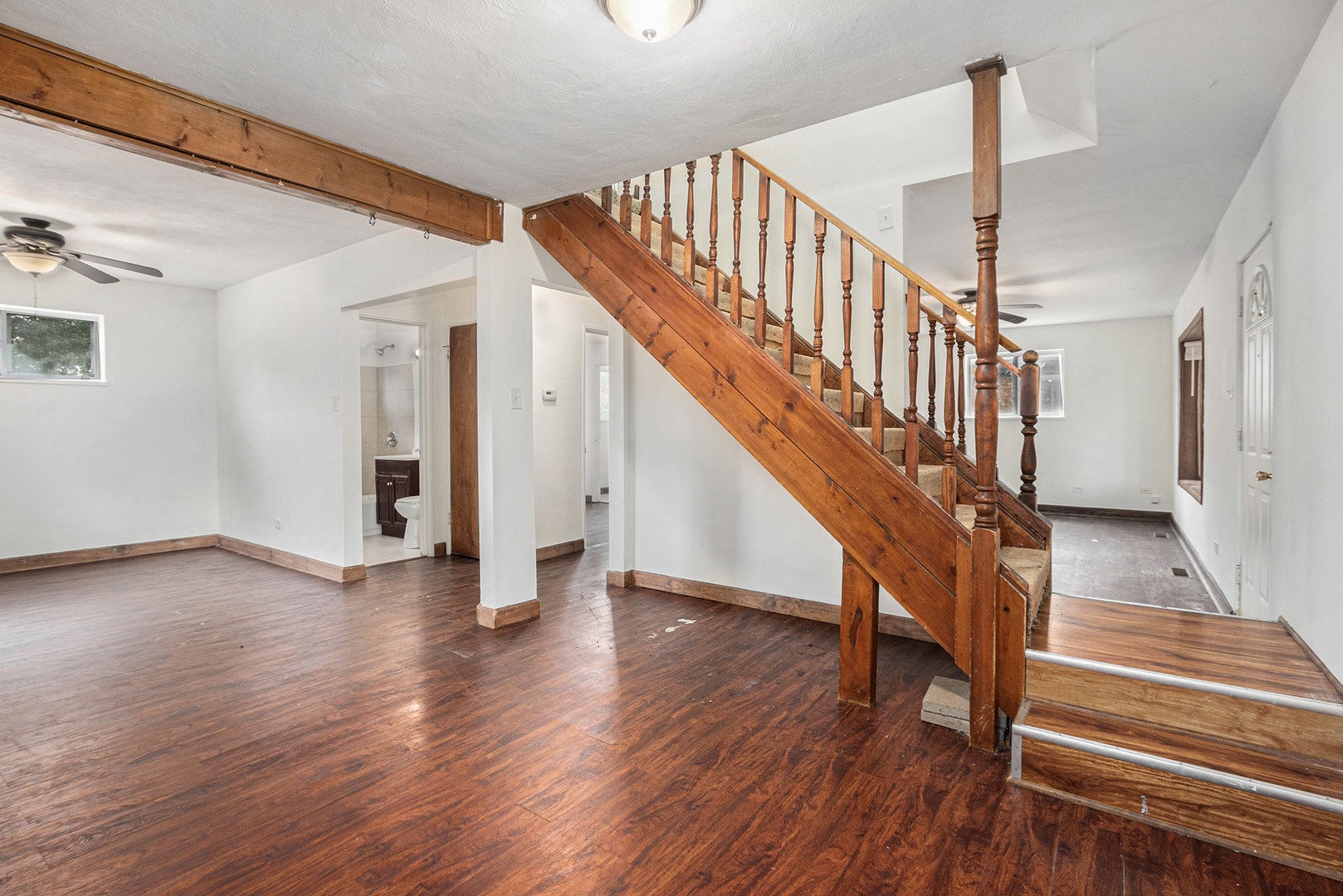 17153 Burnham Avenue Lansing, IL 60438 - Photo 5 of 18 a view of entryway and hall with wooden floor