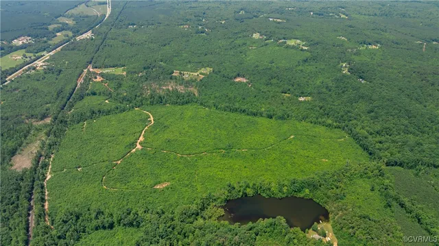a view of a green yard
