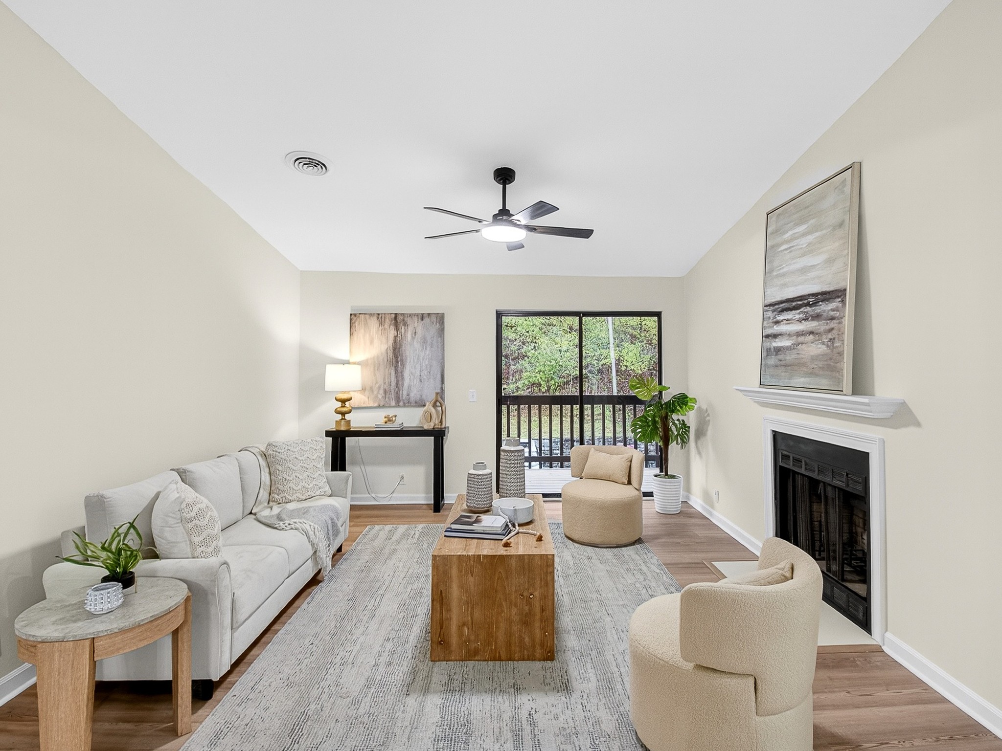 159 Hicks Road Nashville, TN 37221 - Photo 2 of 46 a living room with furniture a fireplace and a table