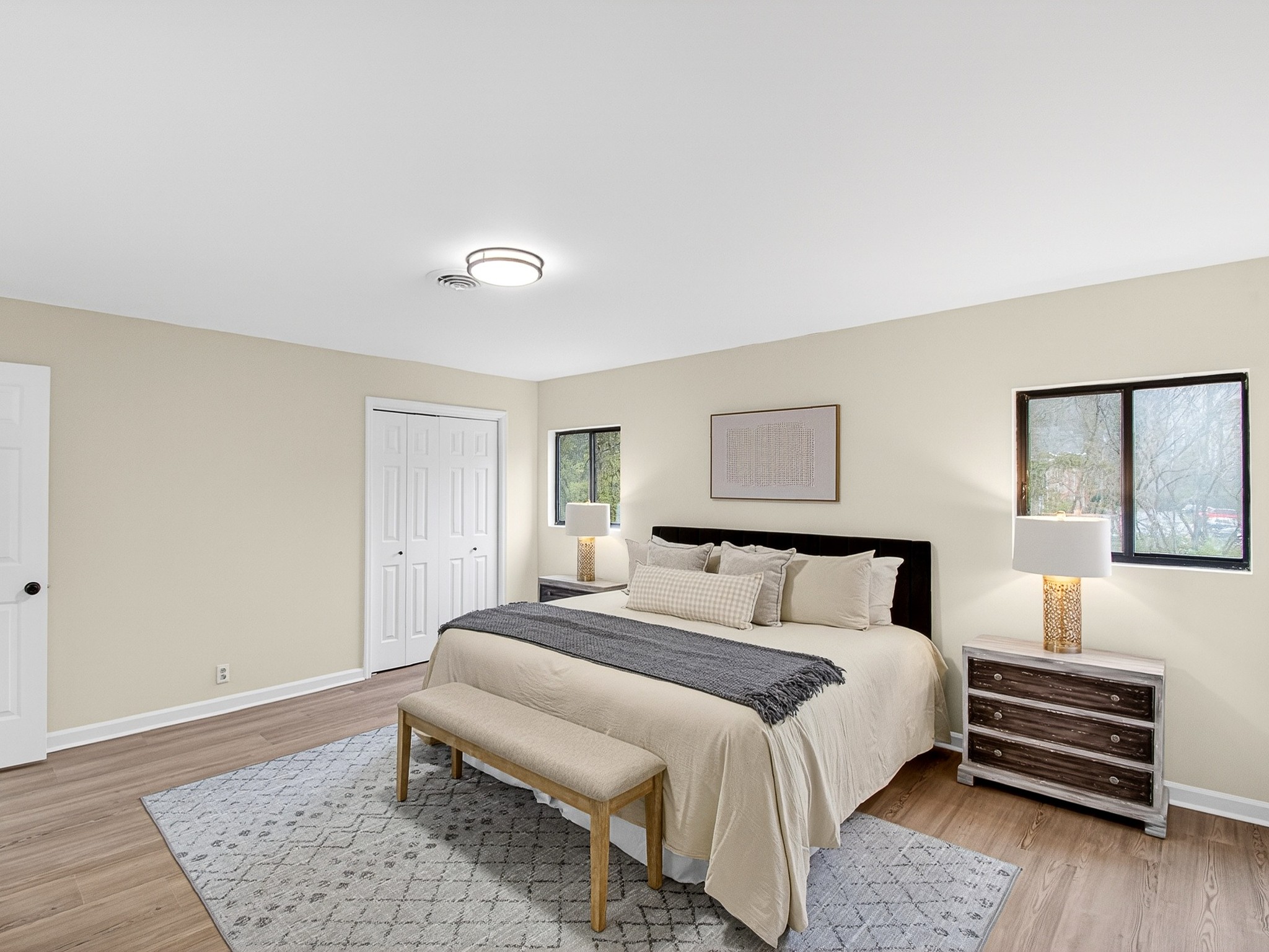 159 Hicks Road Nashville, TN 37221 - Photo 29 of 46 a bedroom with a bed and wooden floor