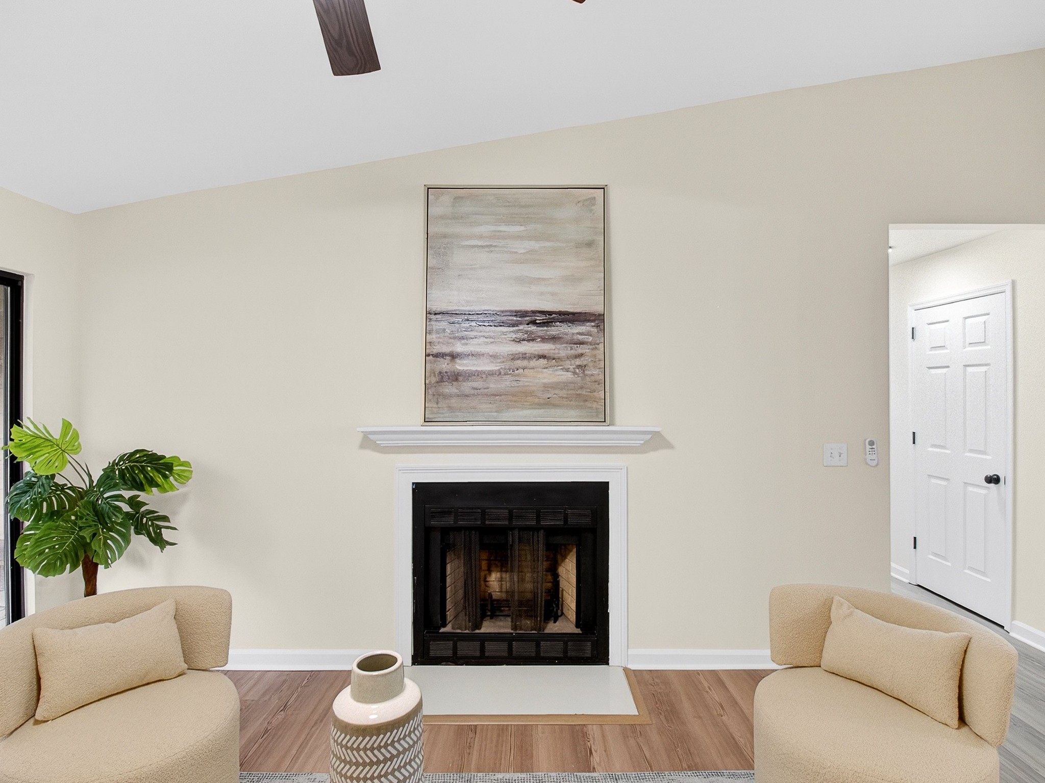159 Hicks Road Nashville, TN 37221 - Photo 7 of 46 a living room with furniture and a fireplace