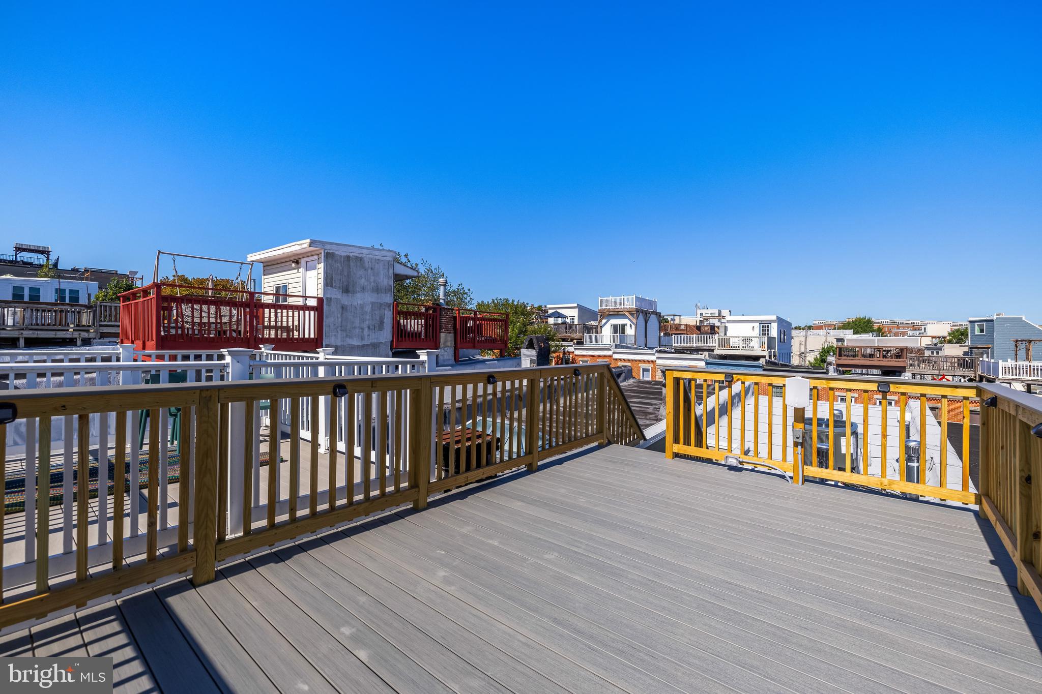 1317 Webster Street Baltimore, MD 21230 - Photo 26 of 32 a view of a balcony with city