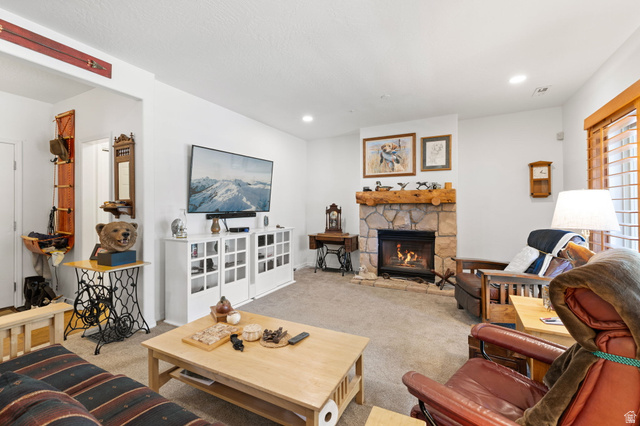 7494 Brook Hollow Loop Road Park City, UT 84098 - Photo 24 of 46 Family room w/gas fireplace