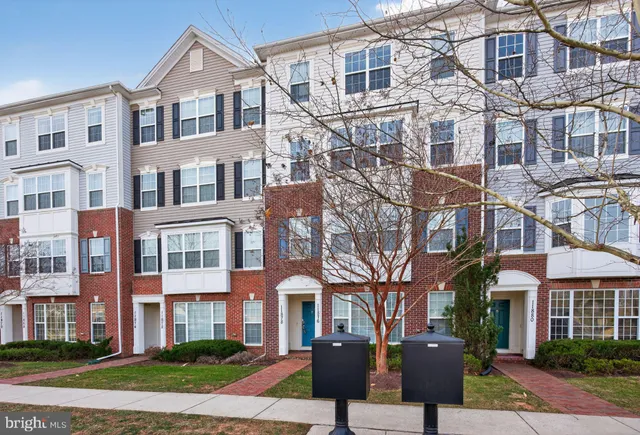 a front view of a multi story building