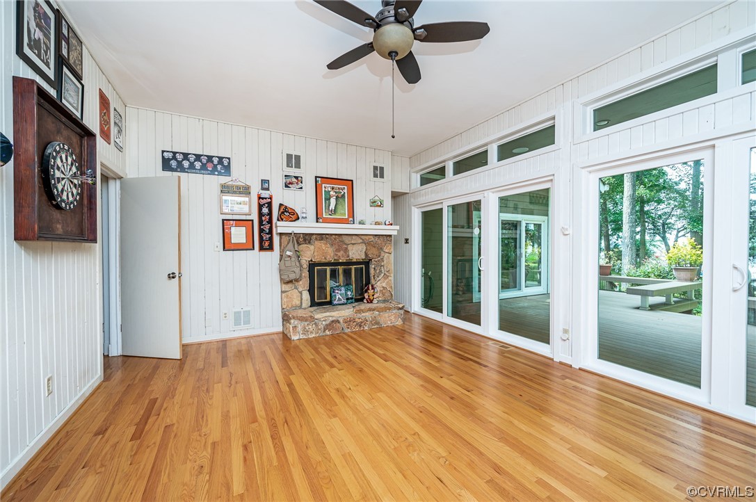 13714 Winterberry Ridge Midlothian, VA 23112 - Photo 18 of 49 a view of empty room with floor to ceiling window and kitchen view