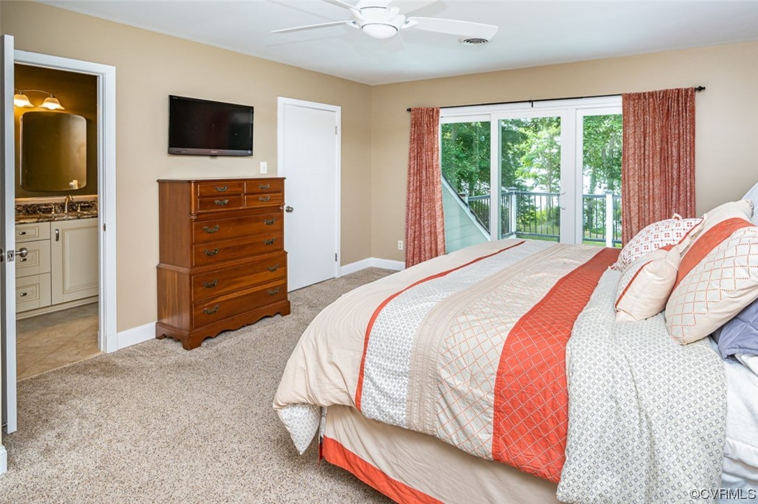 13714 Winterberry Ridge Midlothian, VA 23112 - Photo 21 of 49 a bedroom with a bed and a television in it