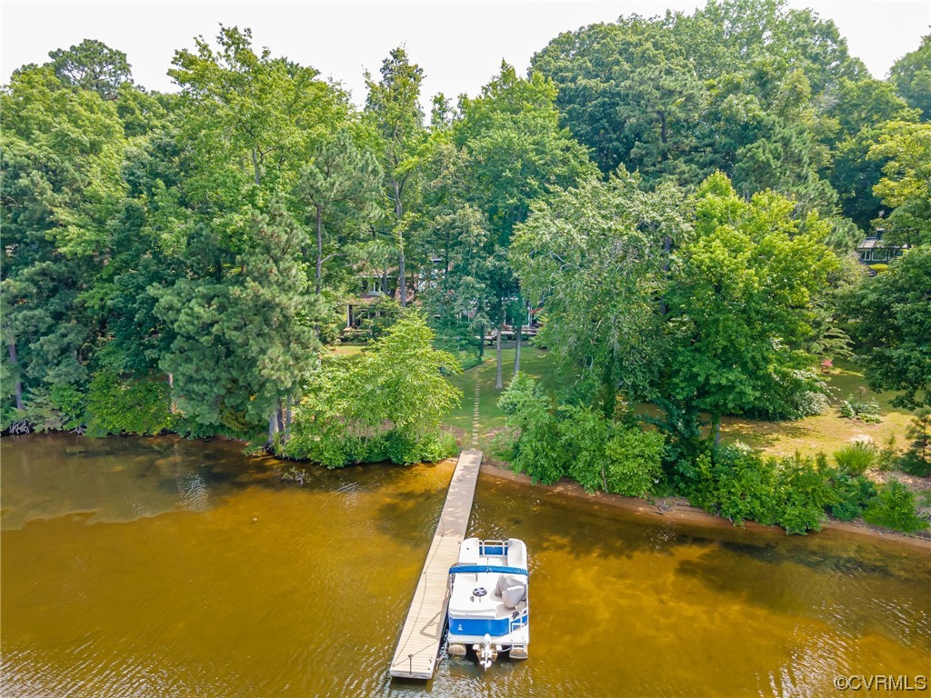 13714 Winterberry Ridge Midlothian, VA 23112 - Photo 41 of 49 an aerial view of a house with a yard and lake view