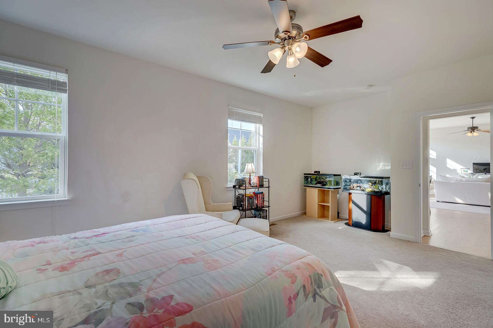 117 Carriage Drive Milton, DE 19968 - Photo 19 of 62 a bedroom with a large bed and a chandelier