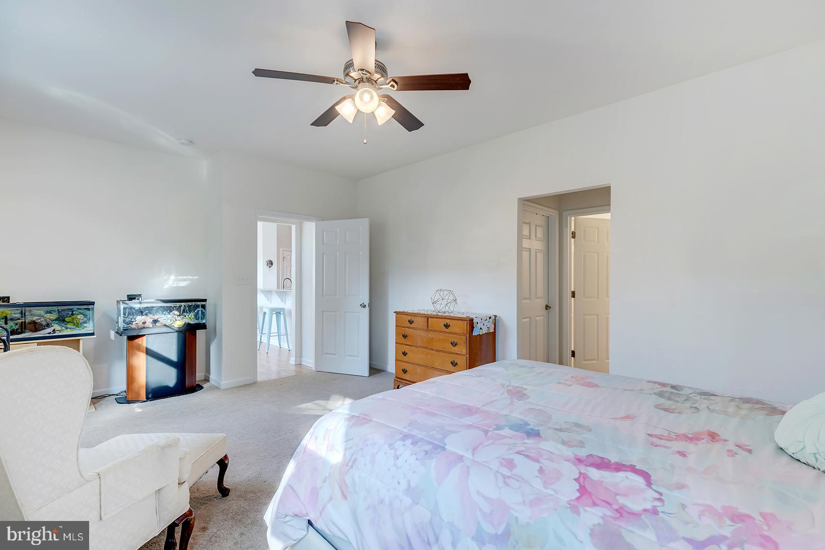 117 Carriage Drive Milton, DE 19968 - Photo 20 of 62 a bedroom with a large bed and a chandelier