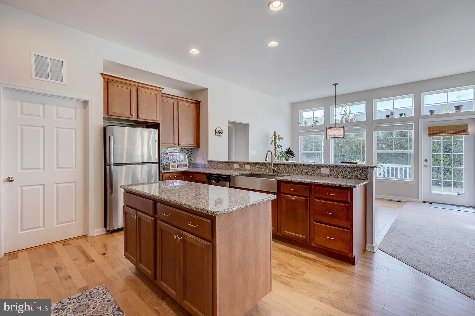 117 Carriage Drive Milton, DE 19968 - Photo 6 of 62 a kitchen with granite countertop a sink and a refrigerator