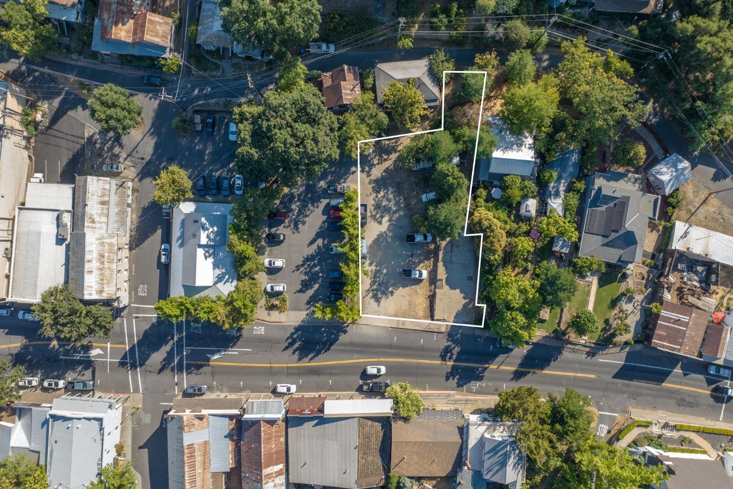 a view of building and outdoor space