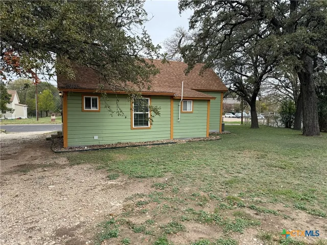 a backyard of a house