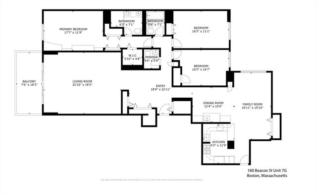$2,630,000 | 180 Beacon Street, Unit 7G, Boston, MA 02116