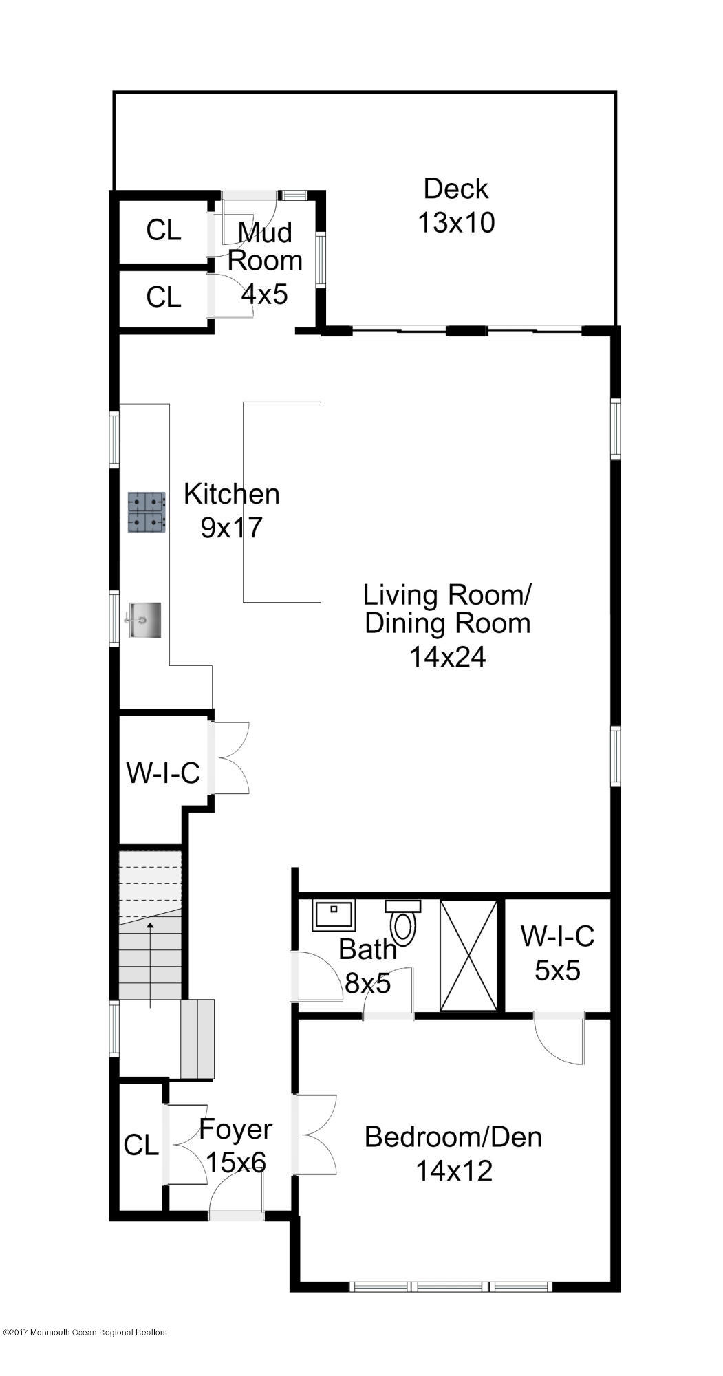 1118 Sampson Road Point Pleasant, NJ 08742 - Photo 31 of 31 1118 Sampson Rd. PP 1st Floor Plan