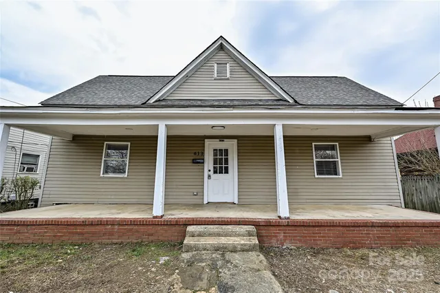 a front view of a house
