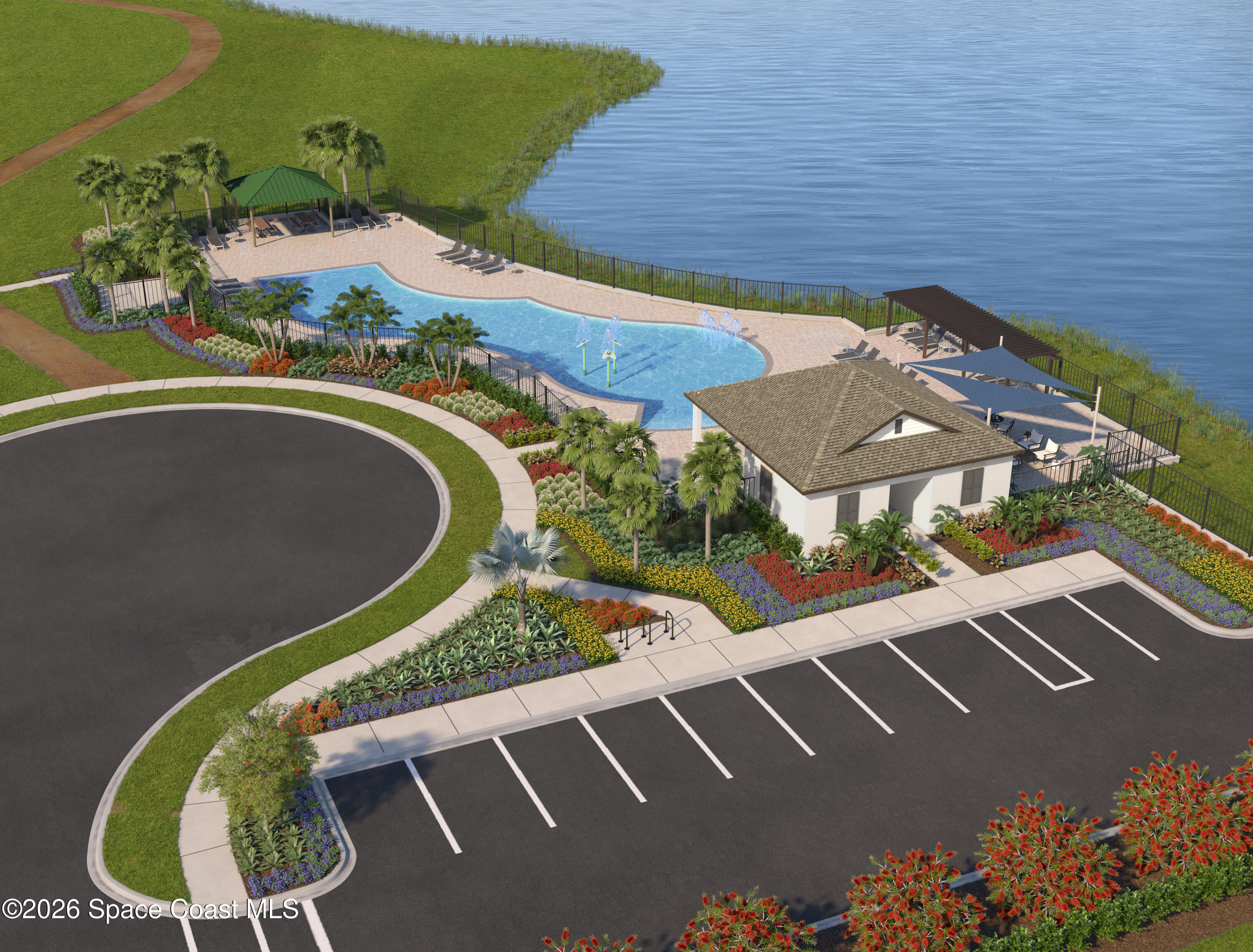 4372 Dockyard Drive Rockledge, FL 32955 - Photo 24 of 24 an aerial view of a house having yard