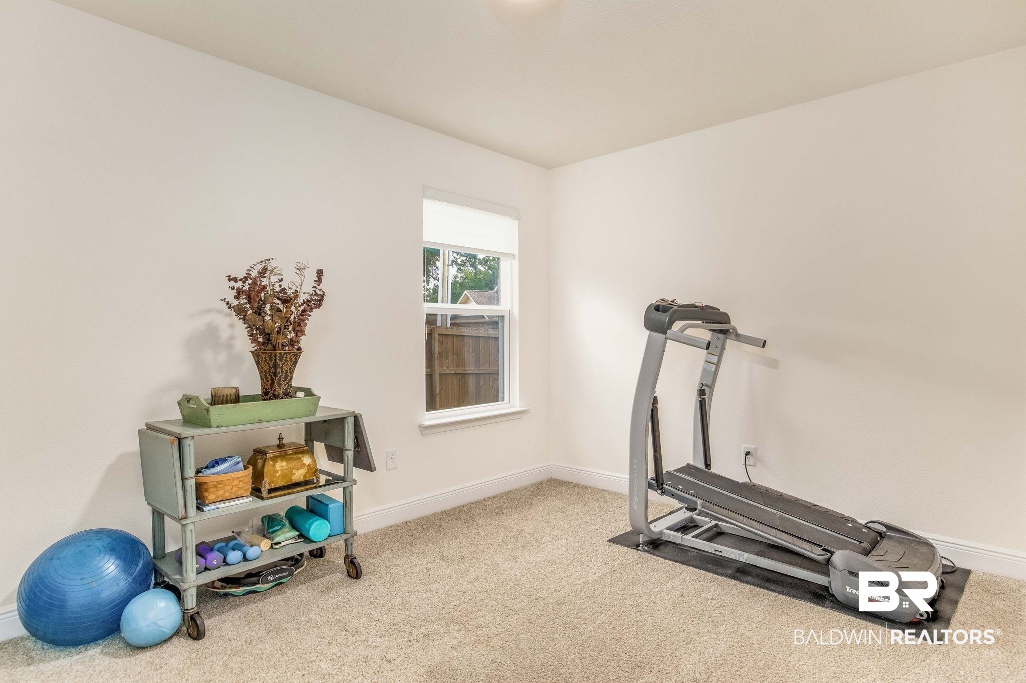 2222 Club House Drive Lillian, AL 36549 - Photo 21 of 49 Exercise room featuring carpet flooring and baseboards