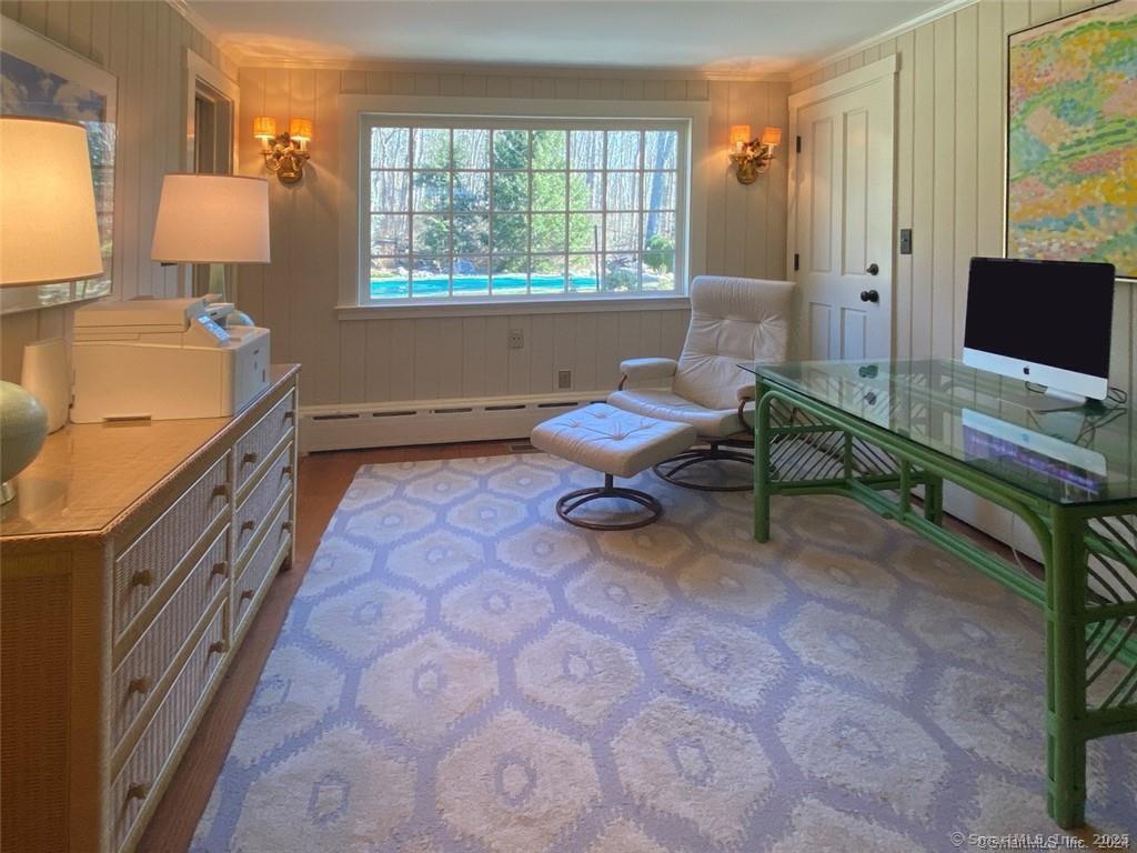 231 Turtle Back Road New Canaan, CT 06840 - Photo 16 of 29 Bedroom 5 on 1st floor, currently being used as office