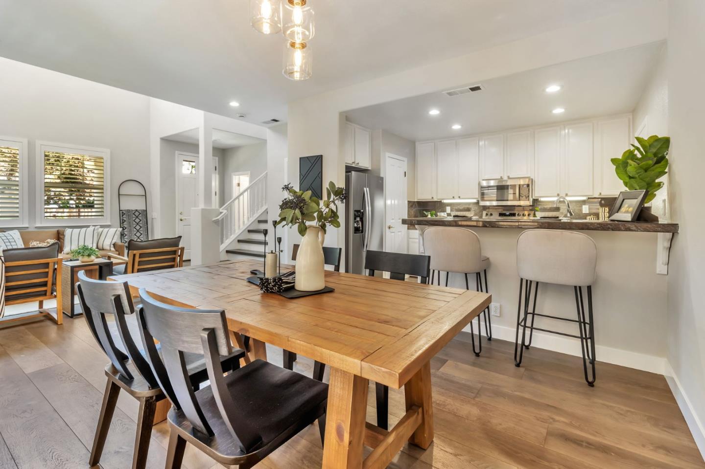 72 Cannery Circle Campbell, CA 95008 - Photo 14 of 31 a view of a dining room with furniture and wooden floor