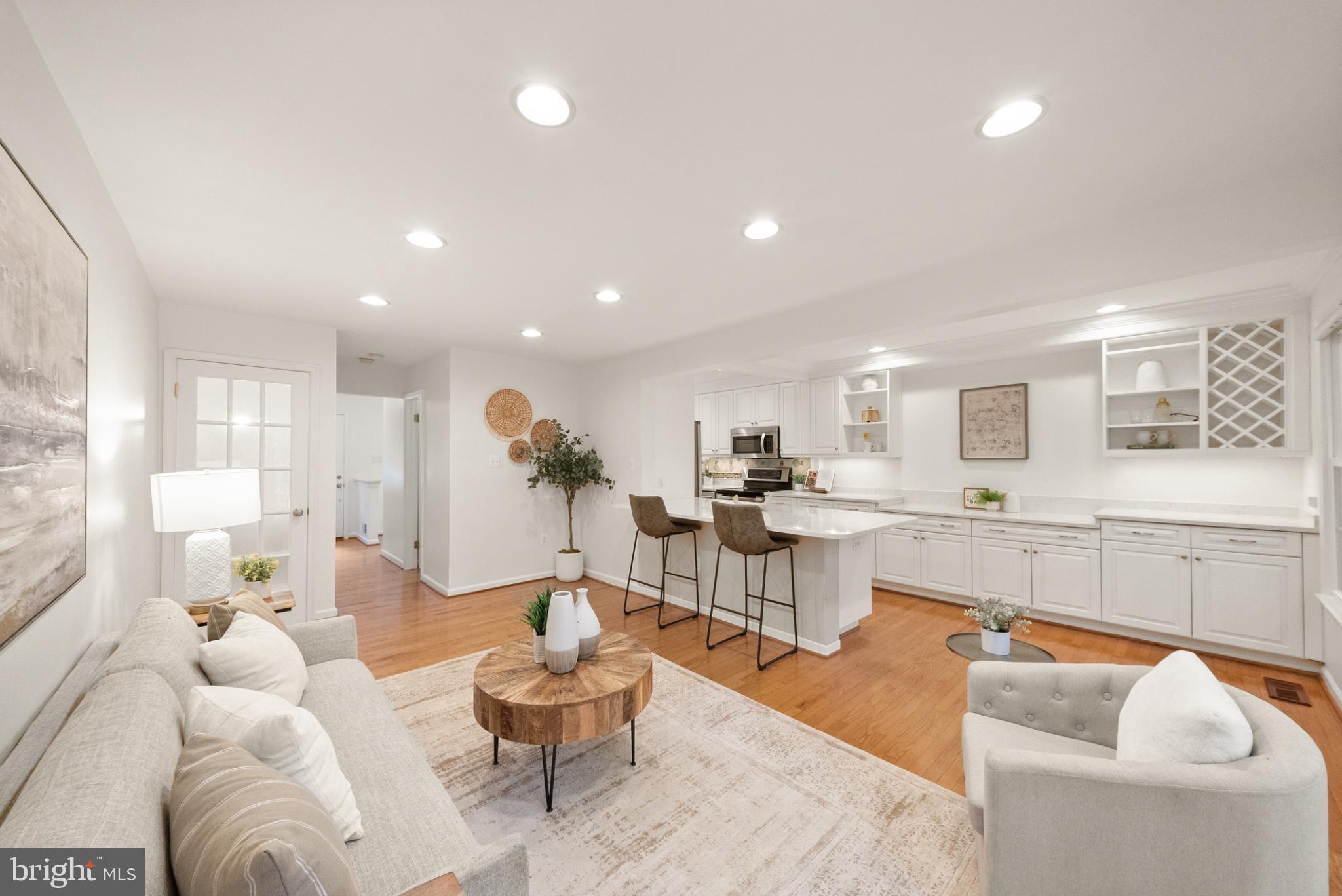 2311 Harleyford Court Reston, VA 20191 - Photo 10 of 46 Living area opens to the kitchen