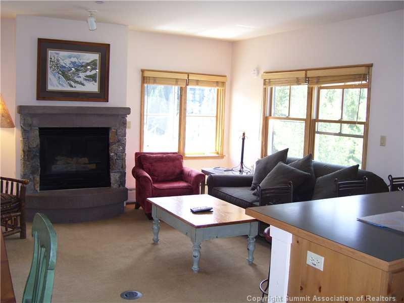 195 River Run Road, Unit 8012 Keystone, CO 80435 - Photo 3 of 19 a living room with furniture and a fireplace
