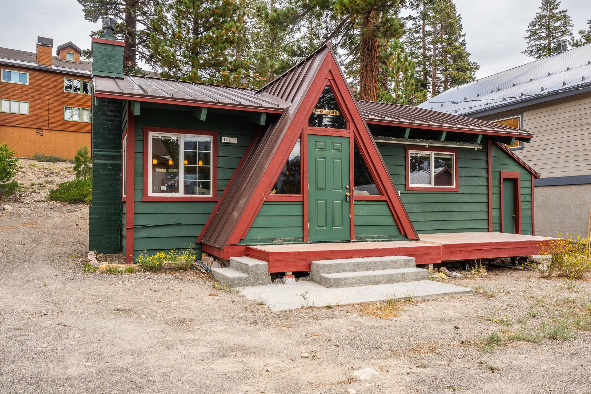 182 Davison Road Mammoth Lakes, CA 93546 - Photo 21 of 25 a view of backyard with a deck and slide