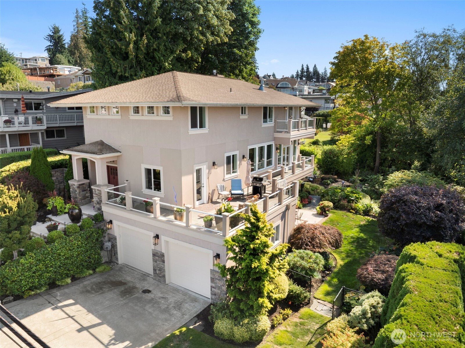 816 Walnut Street Edmonds, WA 98020 - Photo 3 of 32 a aerial view of a house with a yard and potted plants