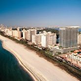 a view of a city with tall buildings