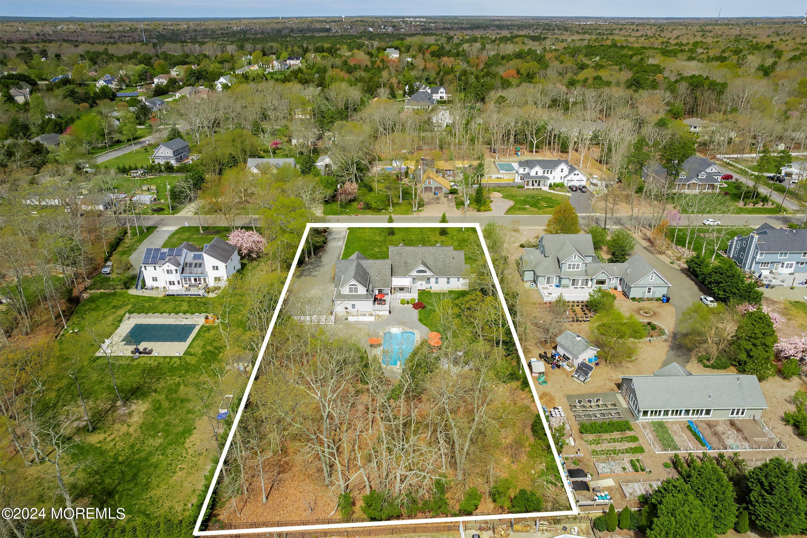 1235 Ridge Avenue Manahawkin, NJ 08050 - Photo 63 of 65 63-Rear 1 with outline