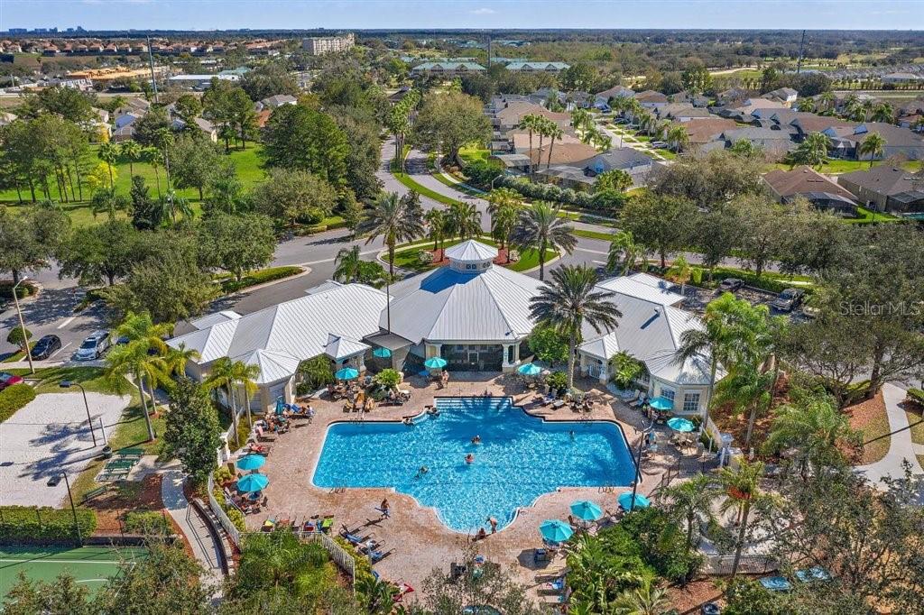 2307 Silver Palm Drive, Unit 202 Kissimmee, FL 34747 - Photo 21 of 34 an aerial view of residential houses with outdoor space and trees