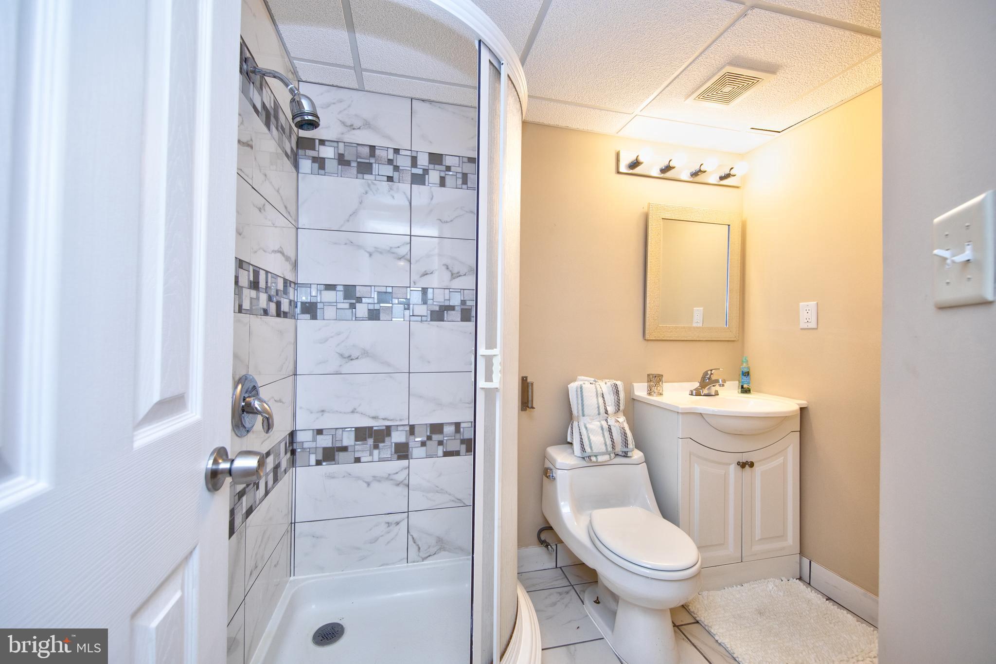 8728 Silver Hall Road Perry Hall, MD 21128 - Photo 21 of 29 Lower level new bath w/ lg. stall shower