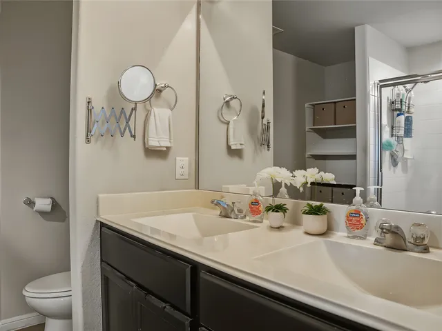 a bathroom with a sink and a toilet