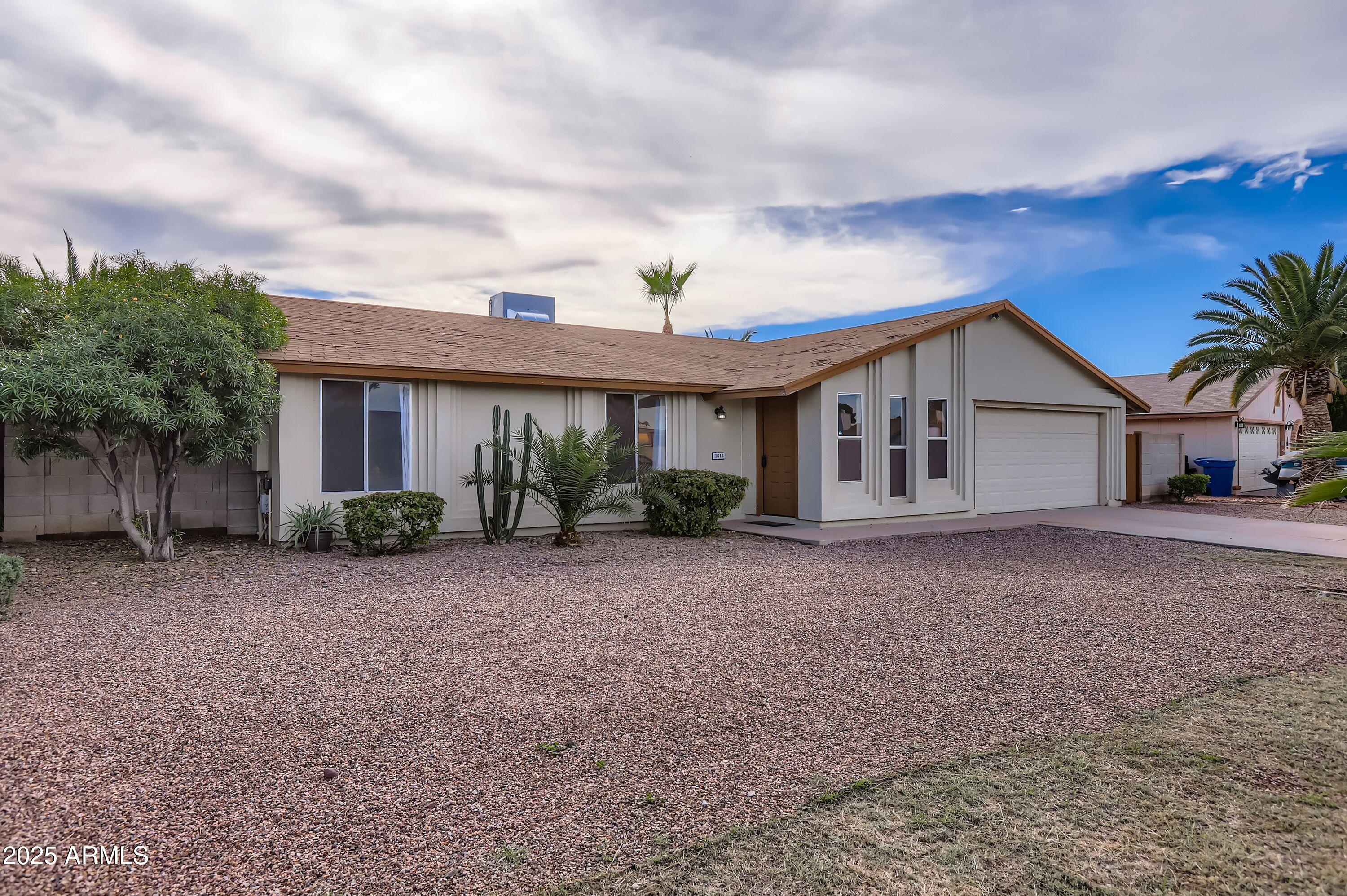 a view of a house with a patio