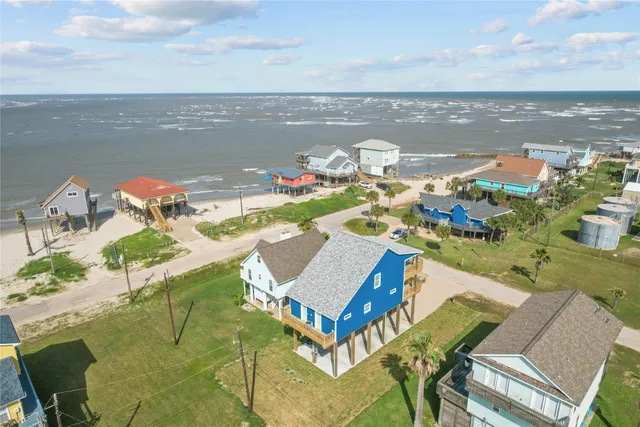 a view of a lake with a city
