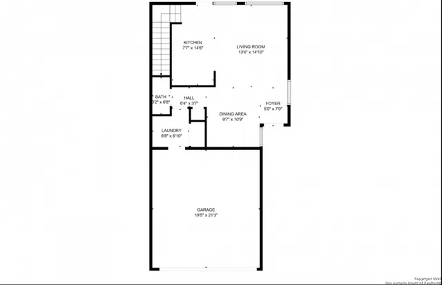 a picture of a bench in front of a wall