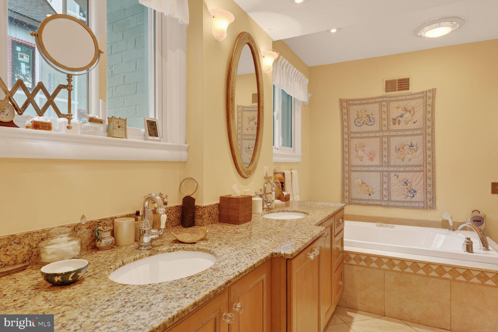 2260 48th Street Northwest Washington, DC 20007 - Photo 27 of 45 Primary Bathroom with whirlpool bath & sep shower