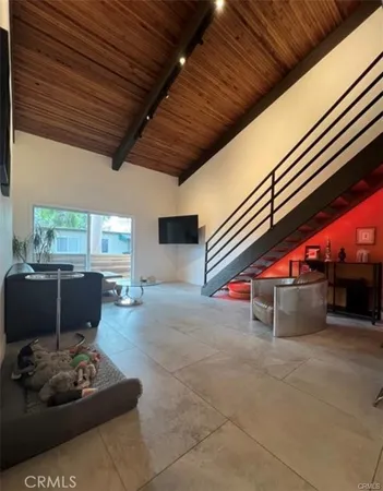 a outdoor space with furniture