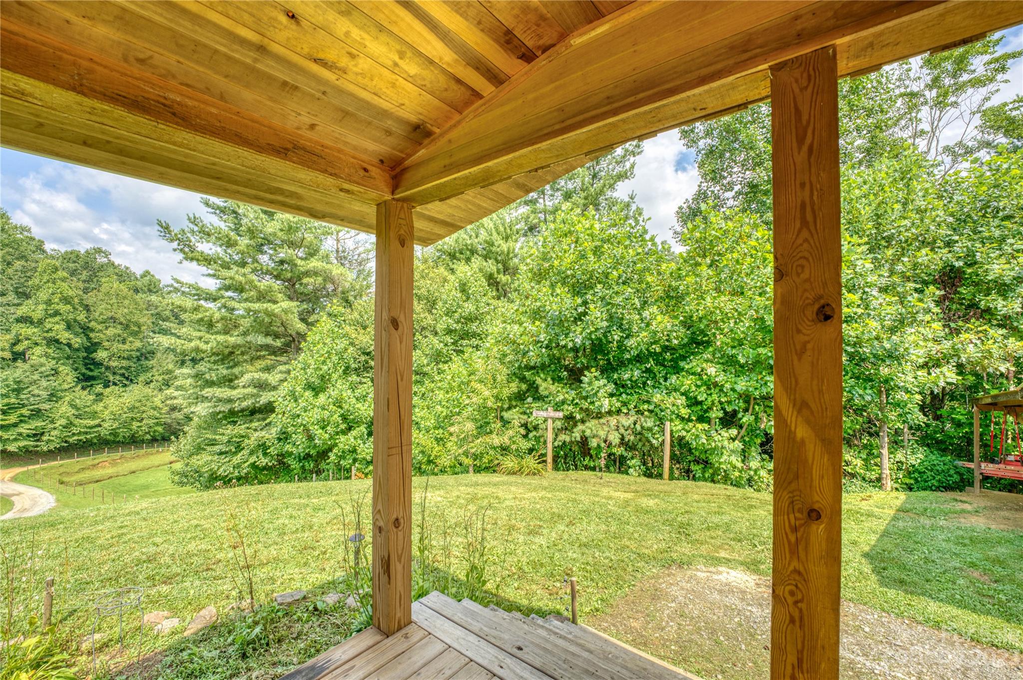 3113 Revere Road Marshall, NC 28753 - Photo 32 of 47 a view of a garden from a window