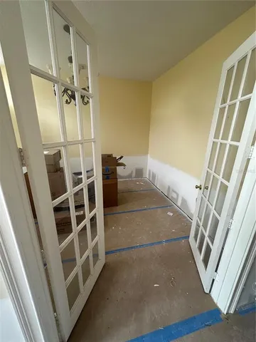 a view of front door