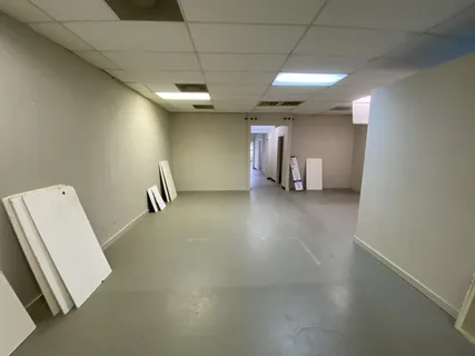 a room with gym equipment