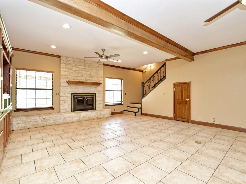 328 Fawnridge Street Georgetown, TX 78628 - Photo 7 of 36 a view of an empty room and a fireplace