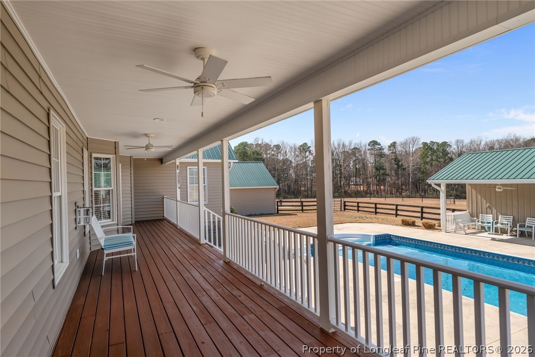 4240 Nicholson Road Cameron, NC 28326 - Photo 45 of 49 a view of a balcony with wooden floor