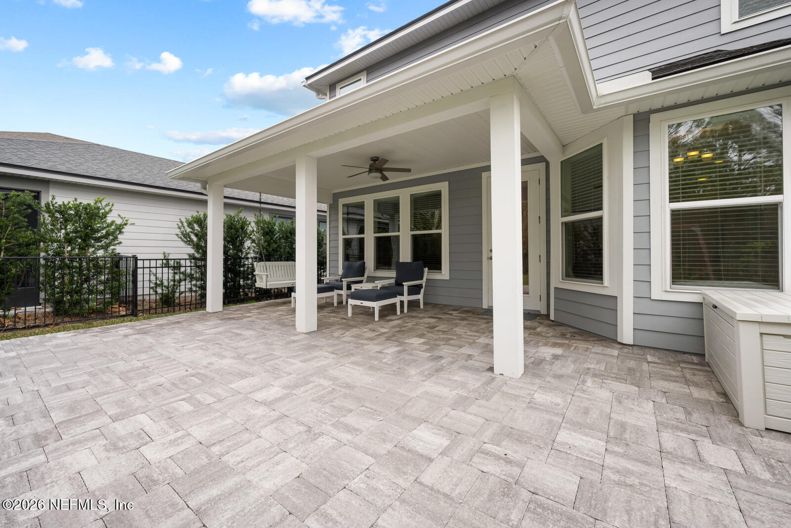 9742 Invention Lane Jacksonville, FL 32256 - Photo 32 of 53 Pavered Deck & Covered area