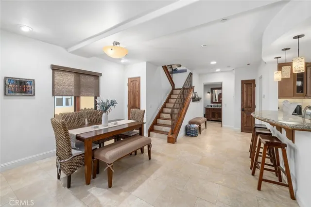 a view of a livingroom with furniture and a living room