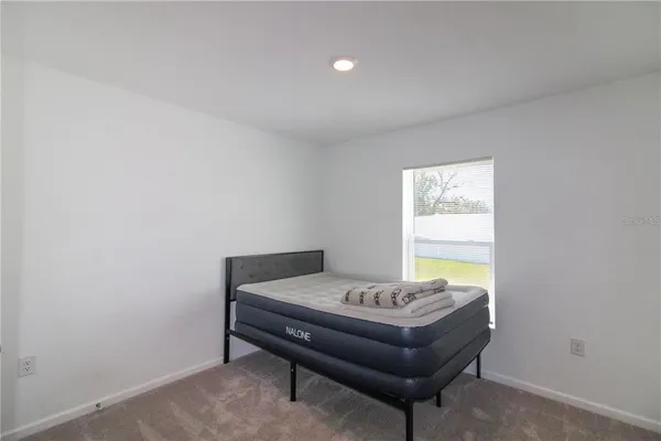 a room with a table and a chair