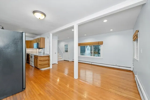 a view of an entryway of a house