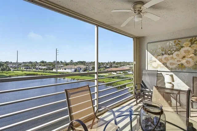 a view of a ocean from a balcony